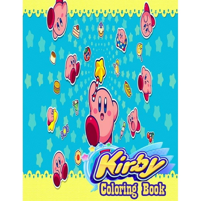 Kirby coloring book useful item for relaxation and stress relief with many images of kirby paperback