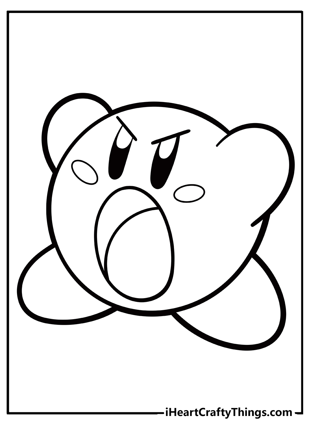 Kirby coloring pages free printables