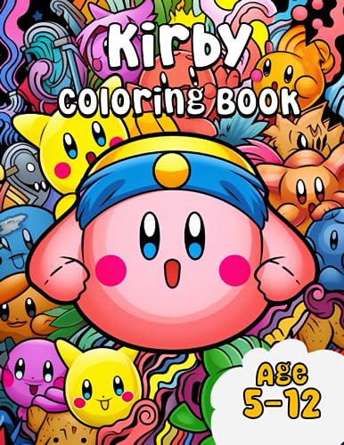 Kirby coloring book awesome kirby coloring book for kids age