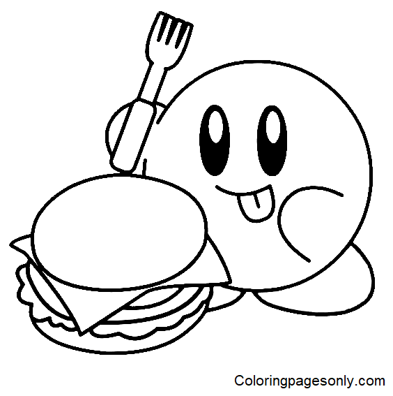 Kirby coloring pages