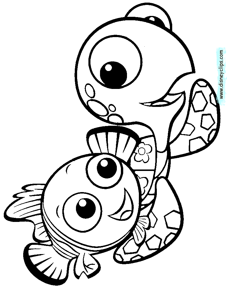 Finding nemo coloring pages