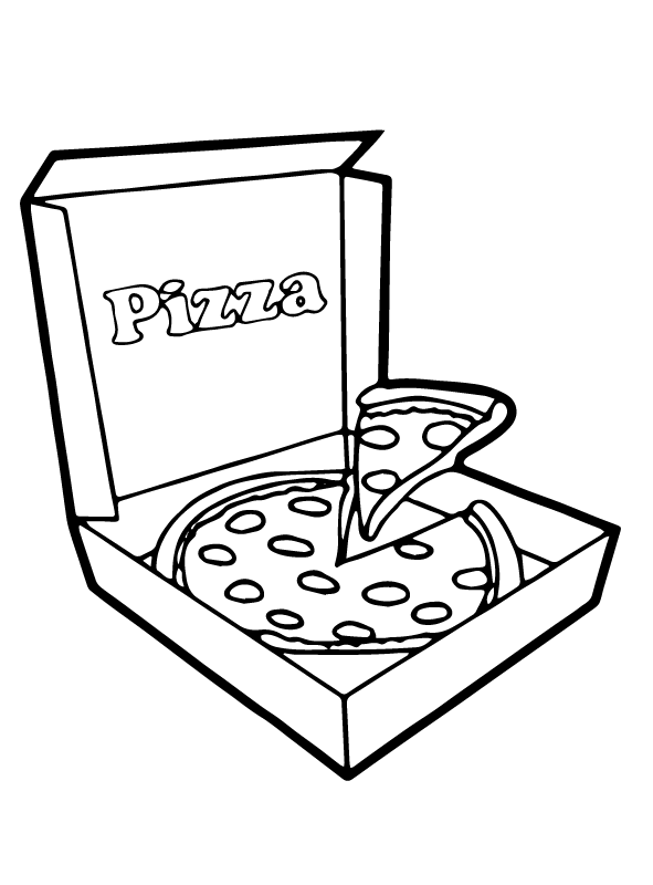 Coloring pages pizza bezorgen coloring pages