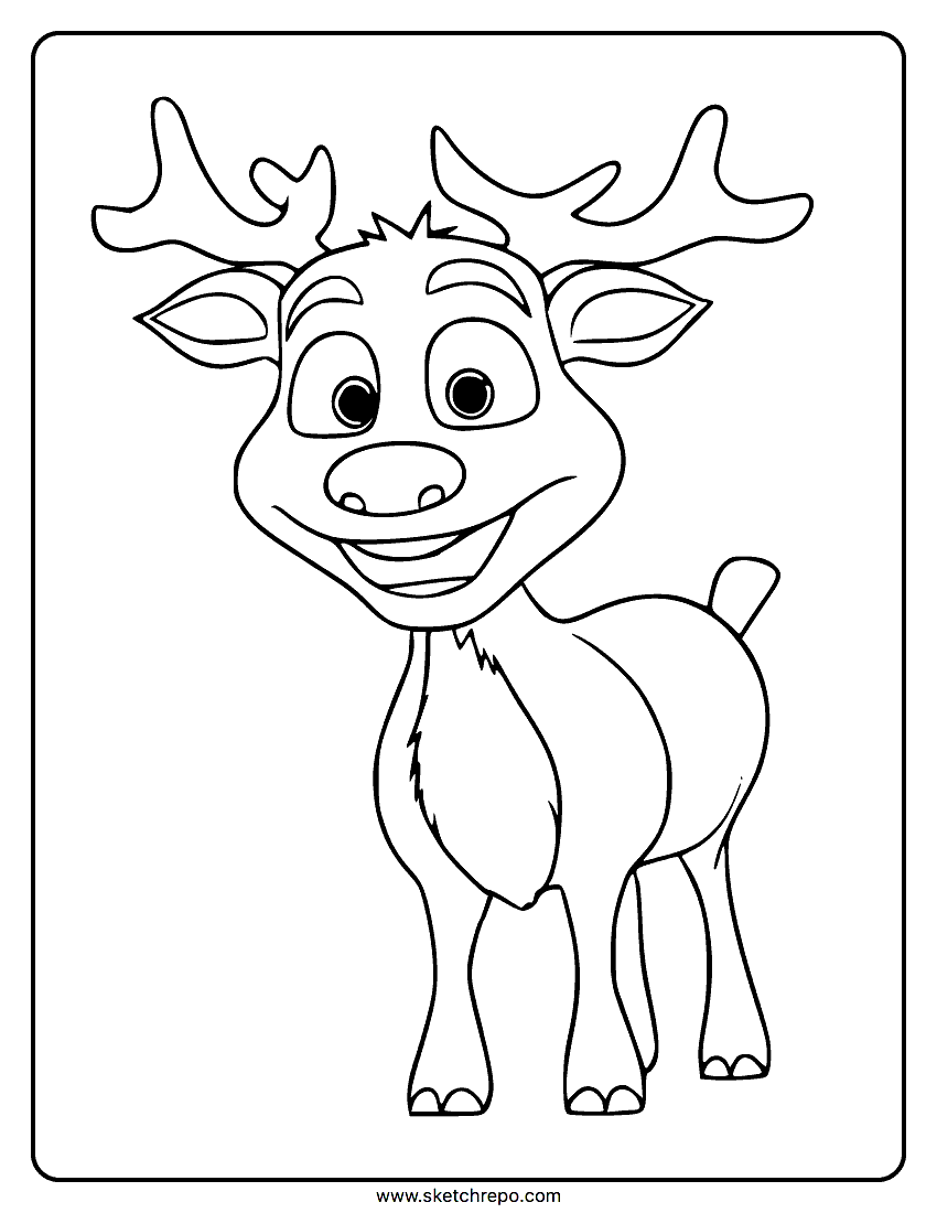 Reindeer coloring pages â sketch repo