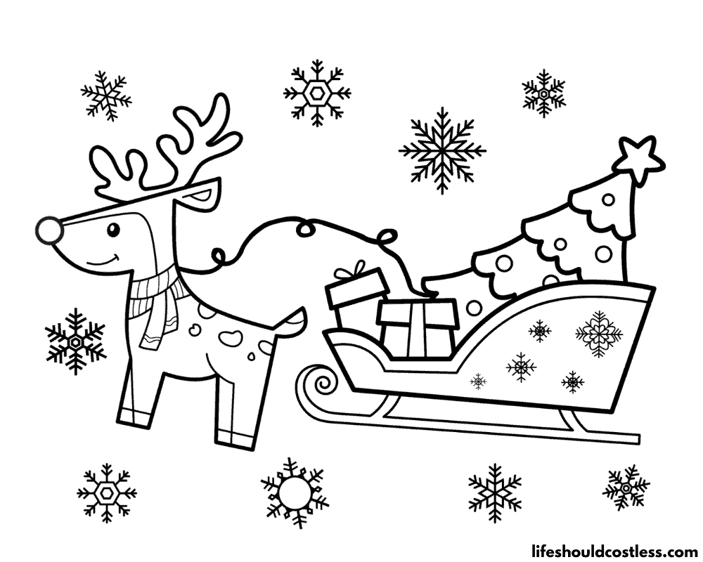 Rudolph coloring pages free printable pdf templates