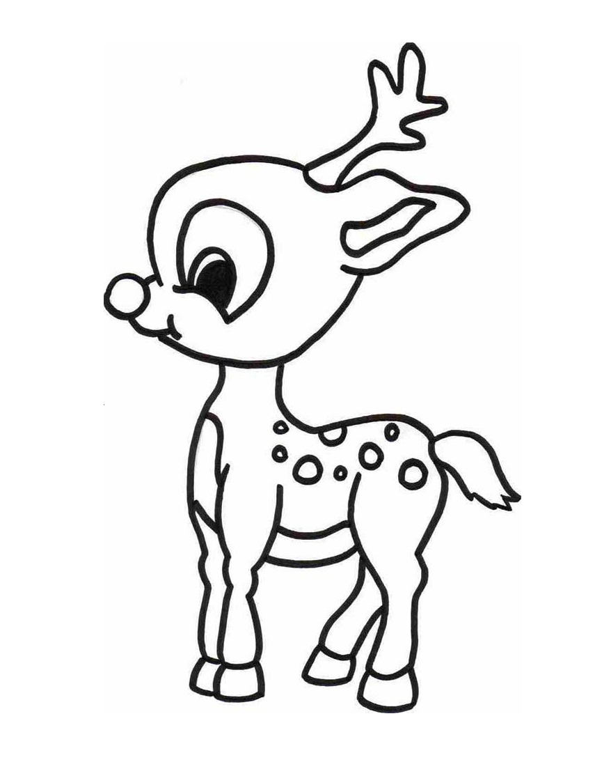 Free printable rudolph coloring pages for kids