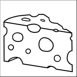 Clip art swiss cheese bw i