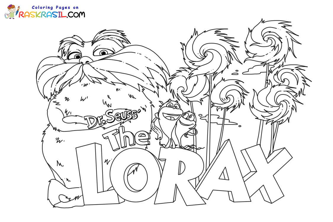 Lorax coloring pages