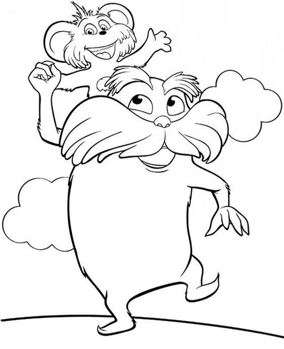 Free easy to print dr seuss coloring pages