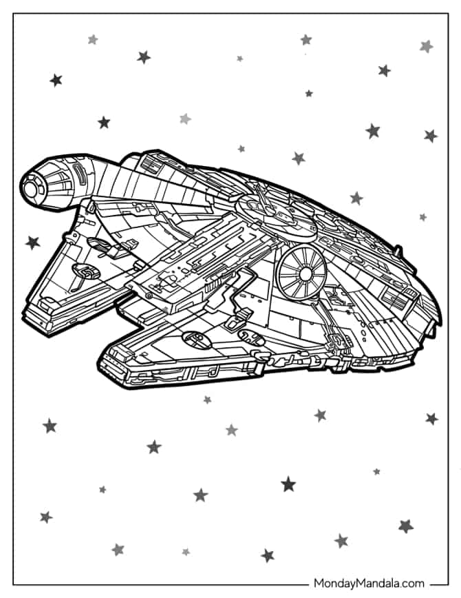 Star wars coloring pages free pdf printables