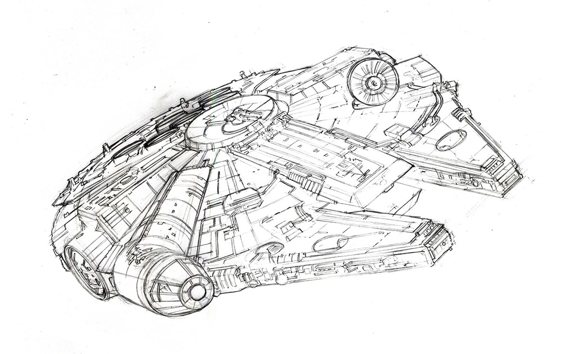 Millennium falcon still life