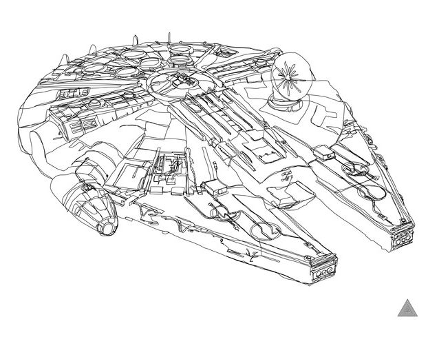 Millennium falcon template star wars drawings star wars illustration star wars spaceships