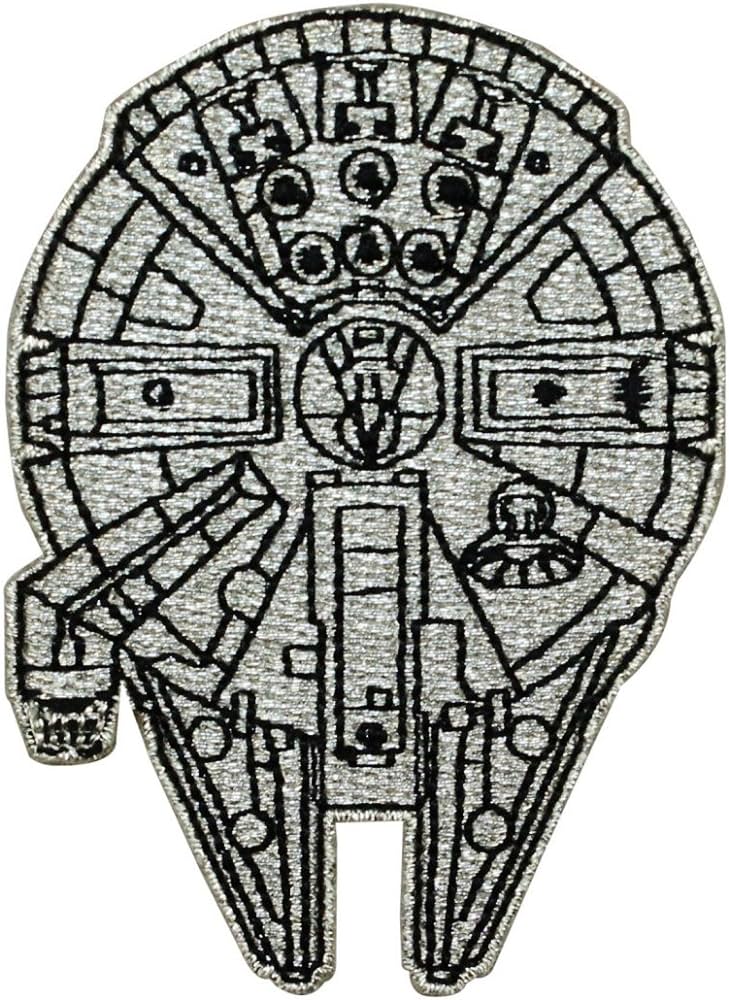 Disney star wars millennium falcon patch top officially licensed iron on applique