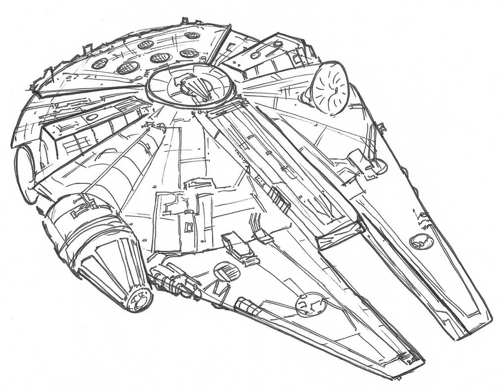 Millenium falcon by nadalei on