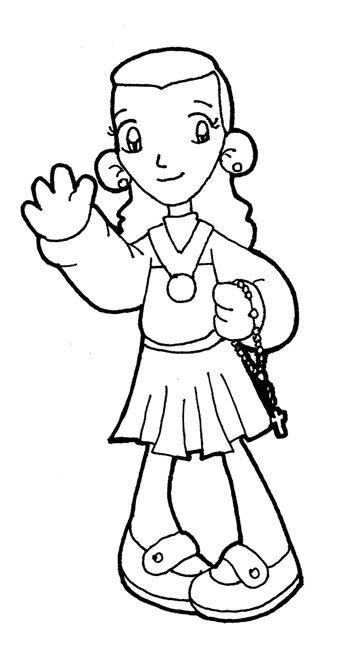 Blessed laura vicuãa catholic coloring page she is a chilean saint from more modern times april â catholic coloring catholic coloring sheets coloring pages