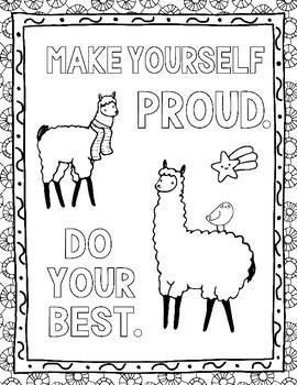 Growth mindset coloring pages set by art is basic tpt