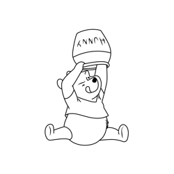 Winnie the pooh coloring pages for kids printable free download