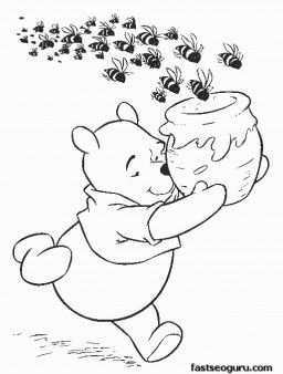 Free printable coloring pages for kids winnie the pooh