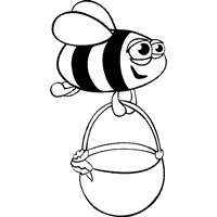 Honey pot coloring pages