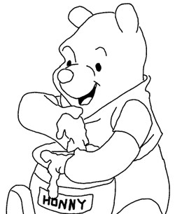 Winnie the pooh coloring pages all kids network