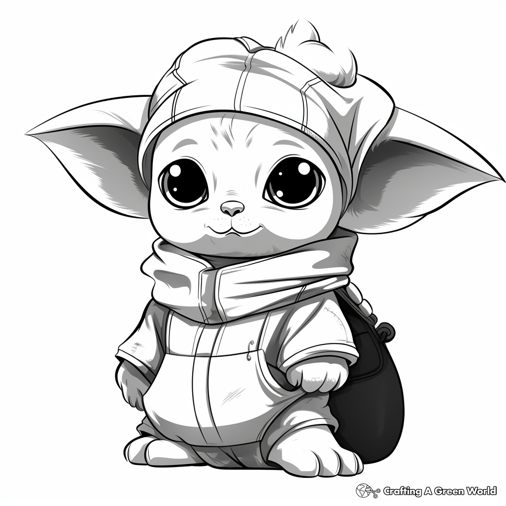 Baby yoda coloring pages