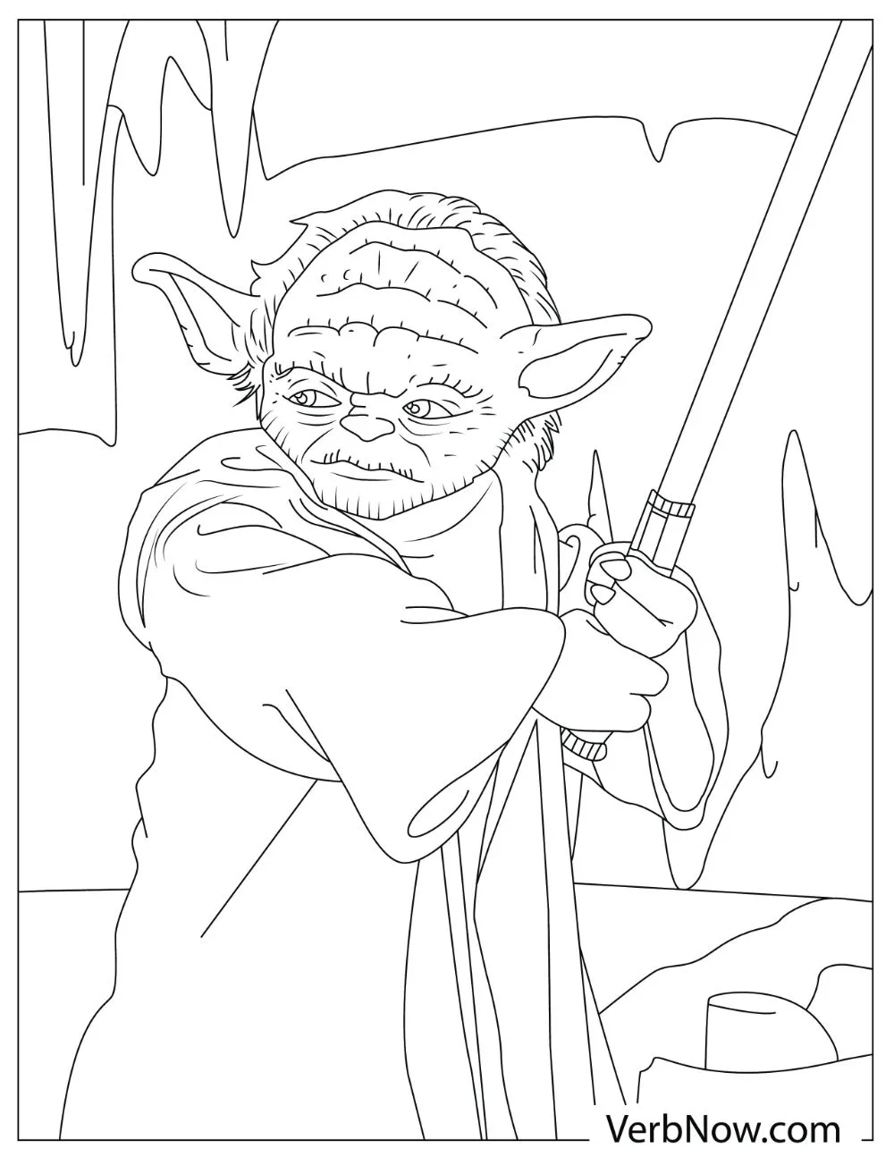 Free yoda coloring pages for download printable pdf