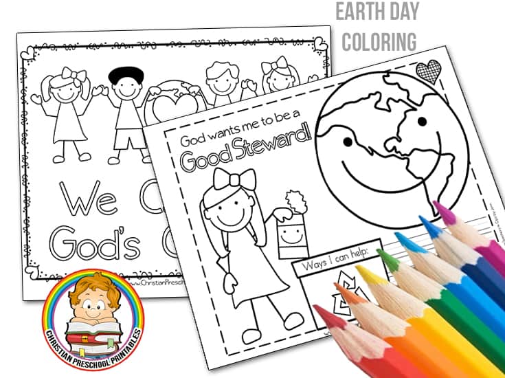 Earth day bible coloring pages