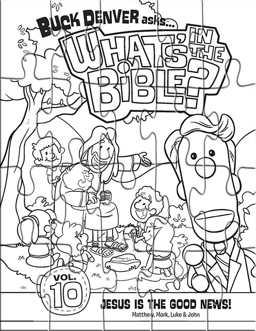 Jesus is the good news coloring page puzzles