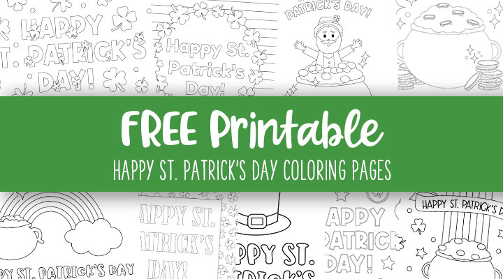 Happy st patricks day coloring pages