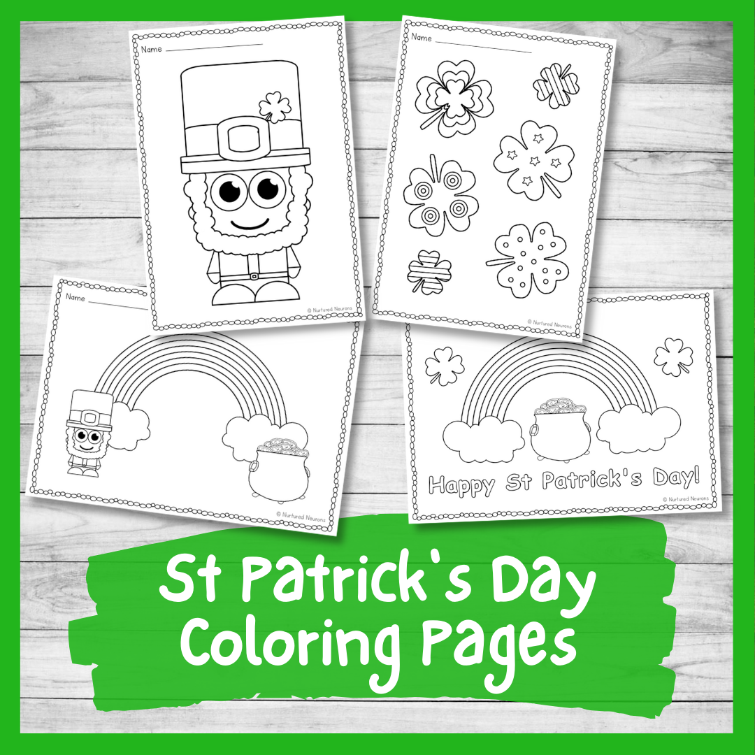 St patricks day coloring pages printable pdf