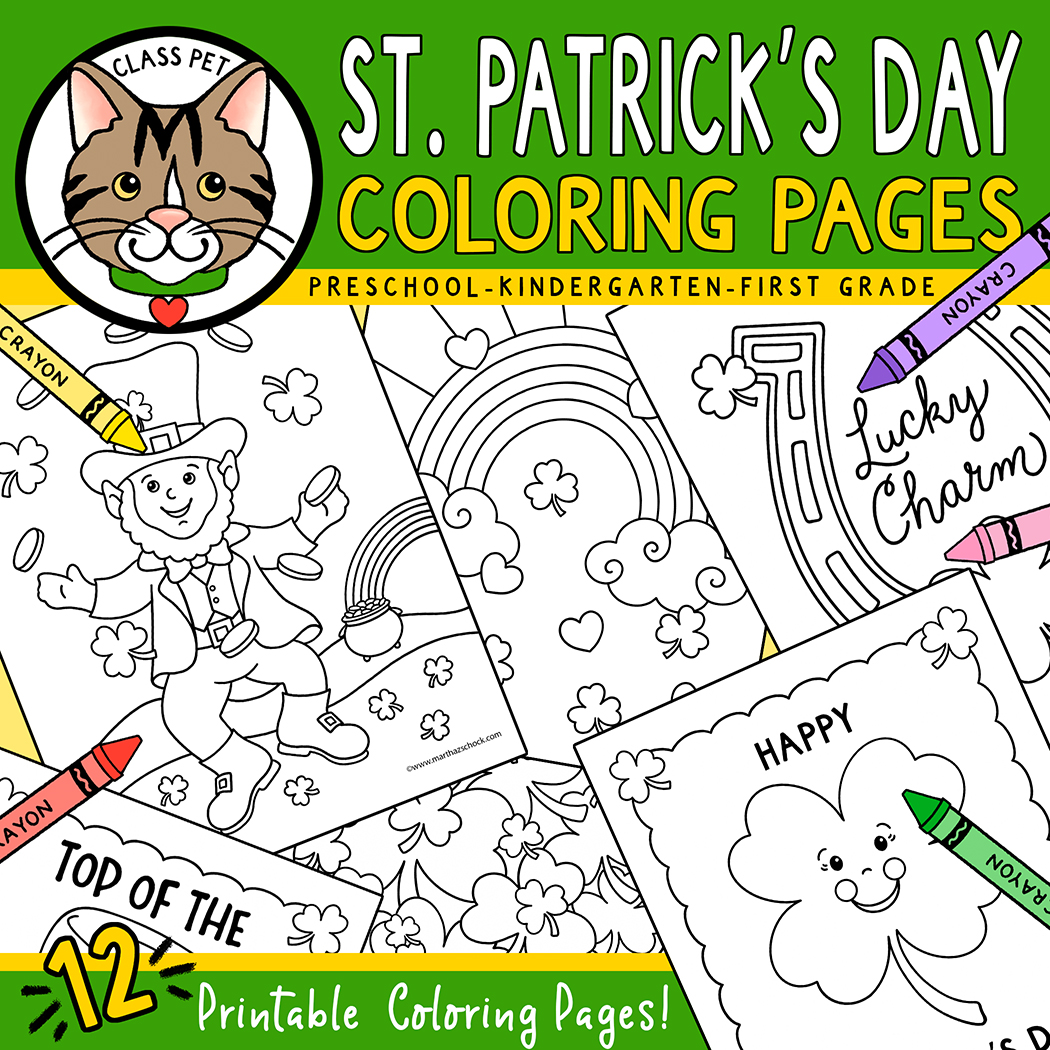 St patricks day coloring pages made by teachers