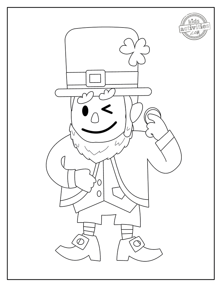 Best leprechaun coloring pages for kids kids activities blog