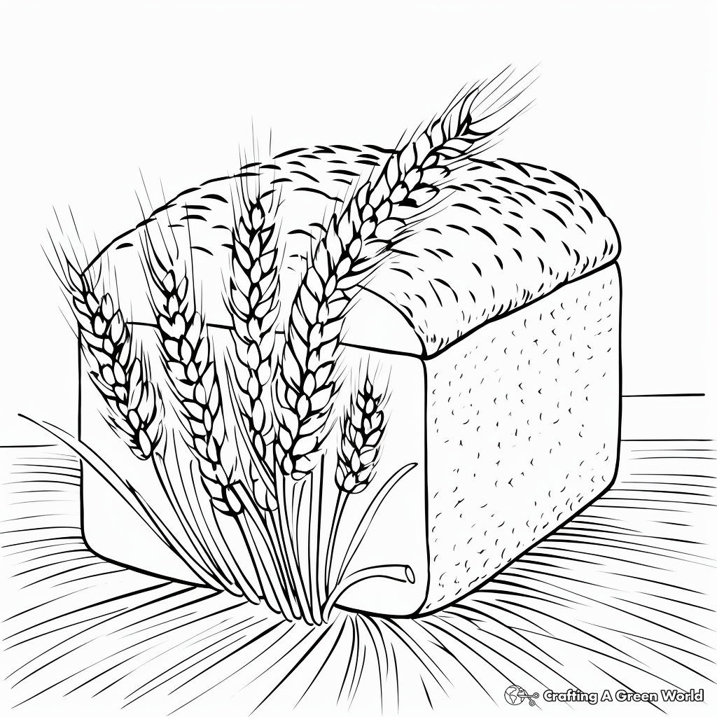 Bread coloring pages