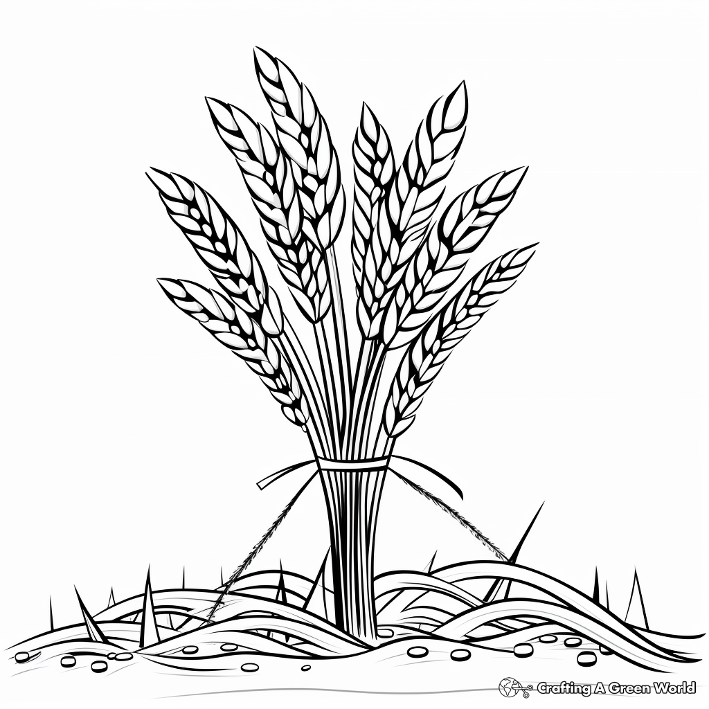 Rice coloring pages