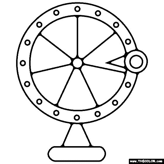 Gae wheel coloring page