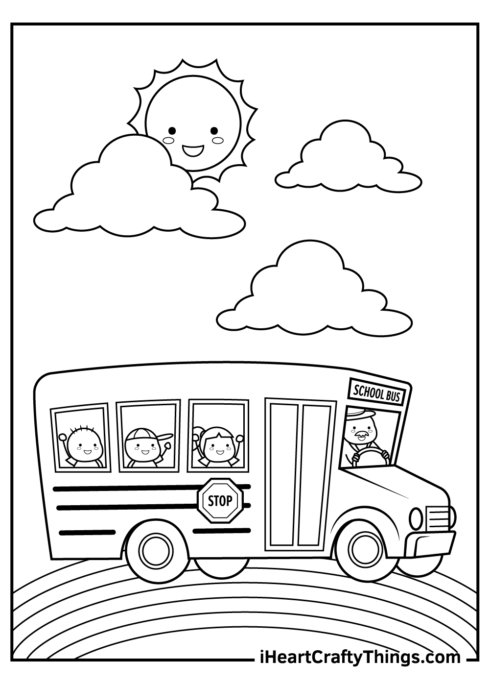 School bus coloring pages updated
