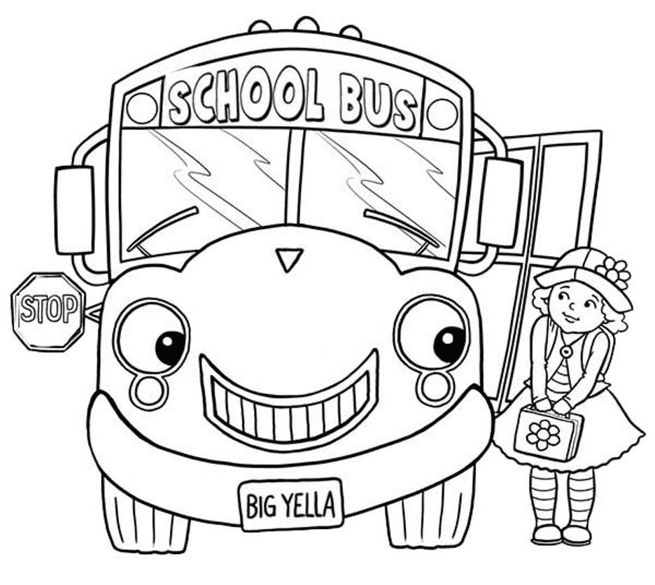 School bus coloring pages printable for free download