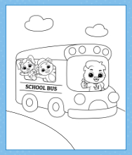 School bus coloring page free coloring pages