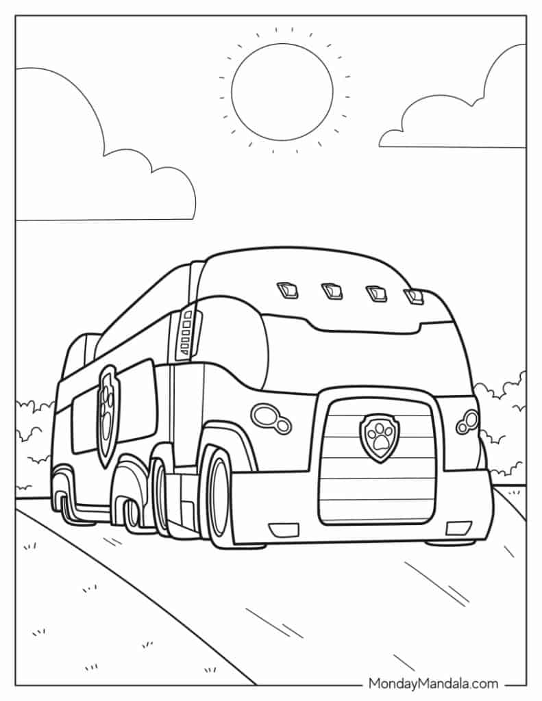 School bus coloring pages free pdf printables