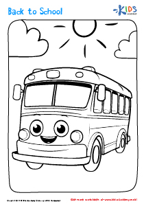 Wheels on the bus â coloring by numbers for kids