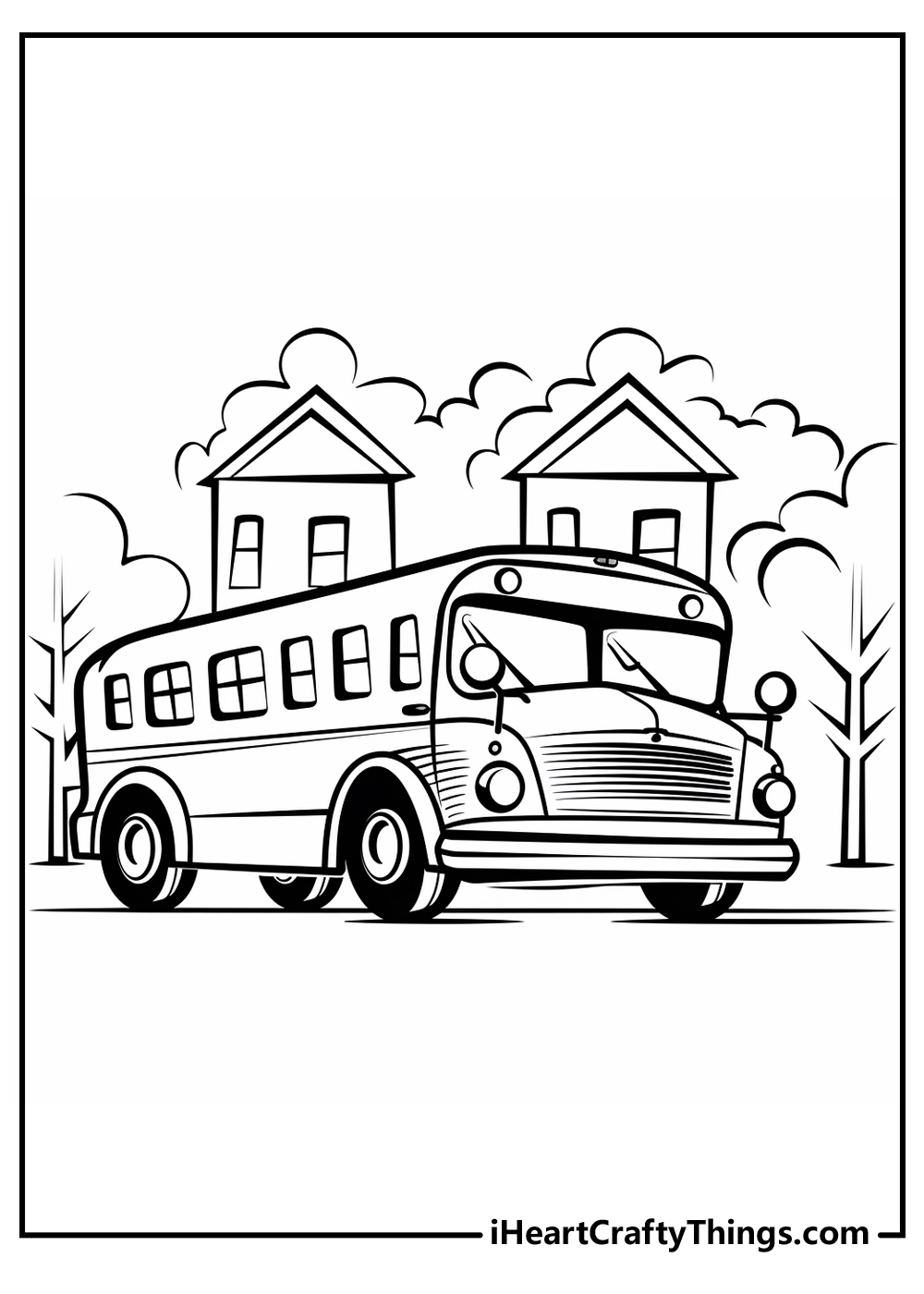 School bus coloring pages updated