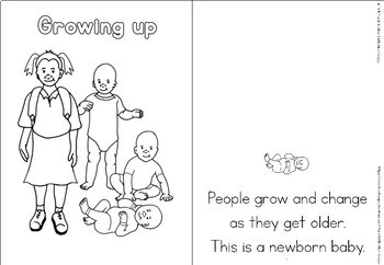 Growing and changing coloring booklet by little blue orange tpt