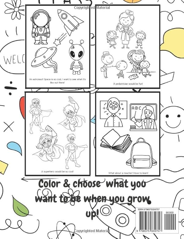 When i grow up coloring book coloring activity book for kids bee gray books