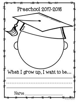 When i grow up prchool graduation kindergarten teachers kindergarten writing