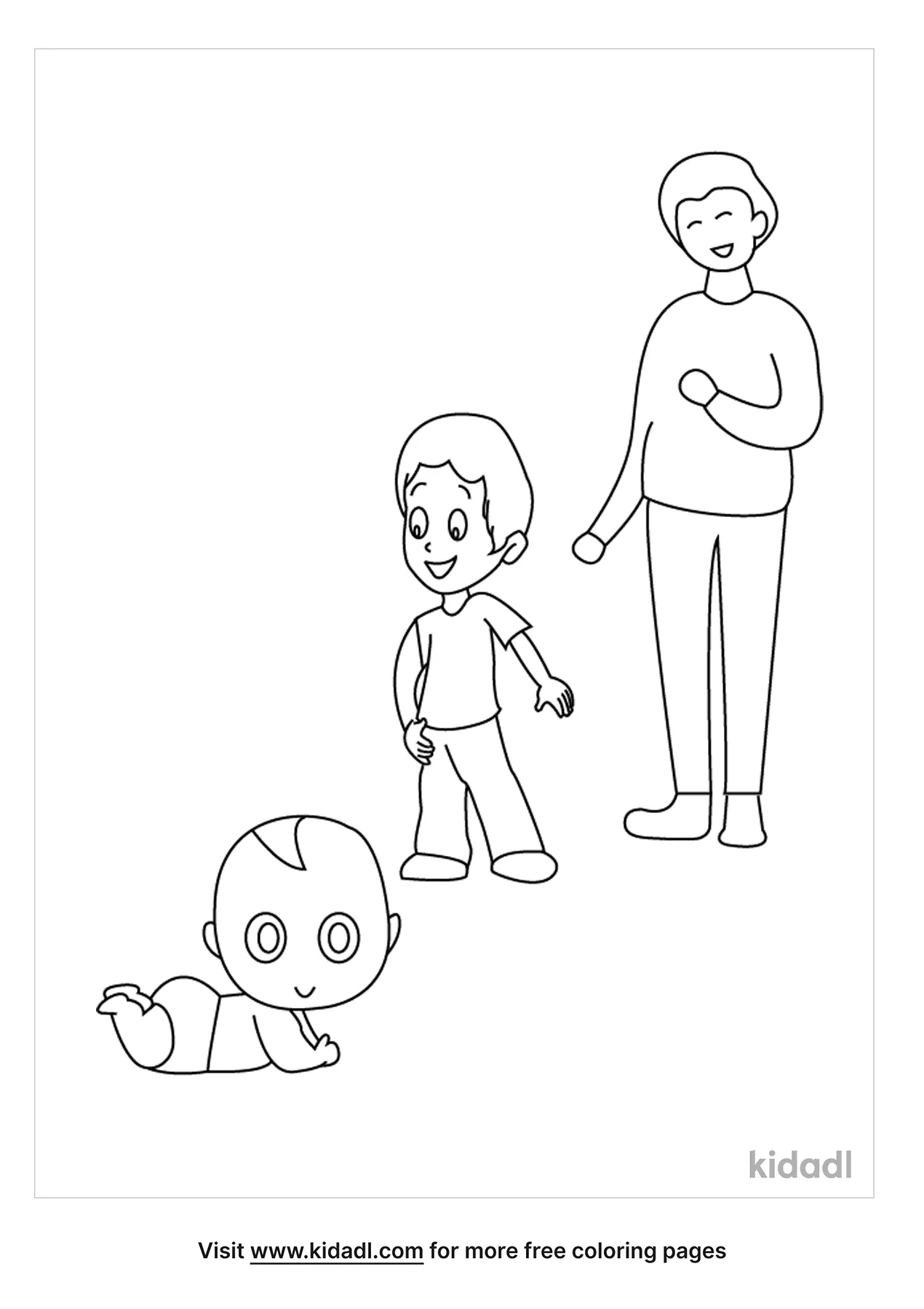 Free baby growing up coloring page coloring page printables