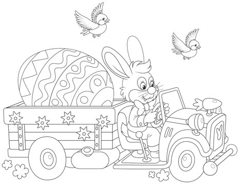 Easter bunny coloring page images â browse photos vectors and video