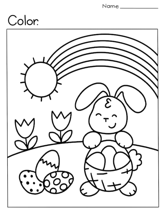 Easterspring coloring page