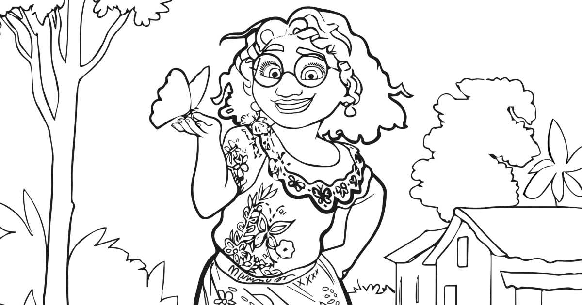 Free download encanto mirabel coloring page