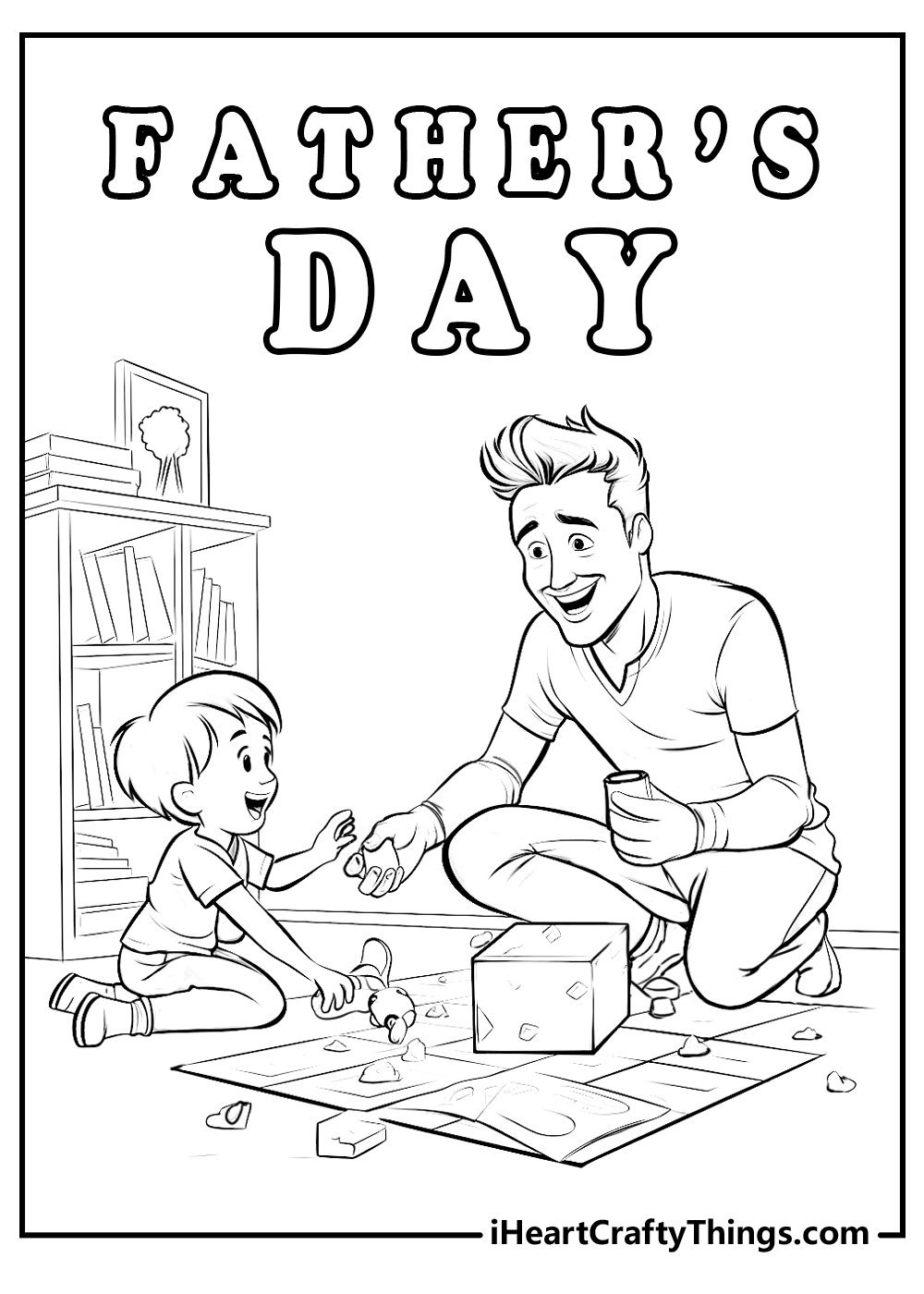 Fathers day coloring pages free printables