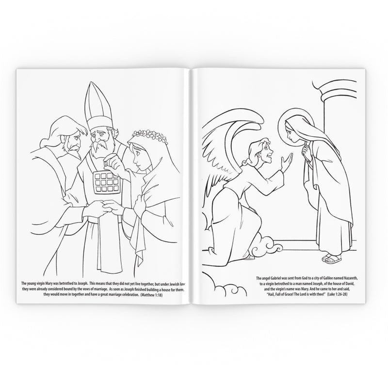 Childhood of jesus coloring book â holy heroes