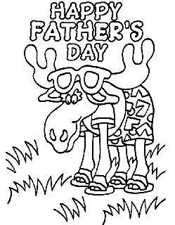 Fathers day free coloring pages